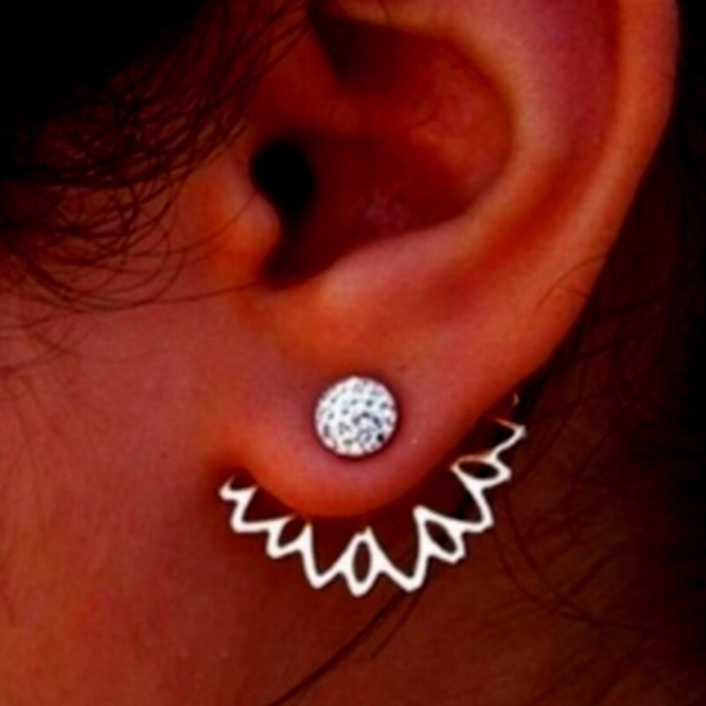 2 pairs of stunning,  front and back earrings